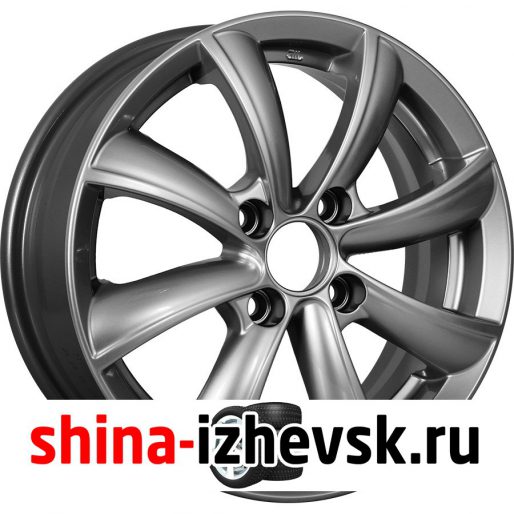 Колесный диск КиК Бриз-оригинал 6xR15 4×100 ET37 DIA60.1 темно-серый в Ижевске